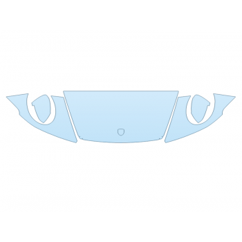 PAINT PROTECTION KIT - 2024 PORSCHE 911 CARRERA 4 CABRIOLET HOOD FENDERS MIRRORS 24 INCH WRAPPED EDGES - PRECUT PPF CLEAR BRA WRAP