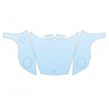 PAINT PROTECTION KIT - 2024 PORSCHE 911 CARRERA 4 CABRIOLET FULL HOOD FENDERS MIRRORS WRAPPED EDGES - PRECUT PPF CLEAR BRA WRAP