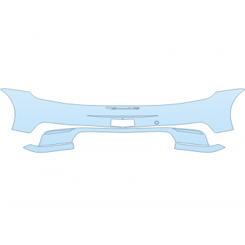 PAINT PROTECTION KIT - 2024 PORSCHE 911 CARRERA 4 GTS CABRIOLET REAR BUMPER W/EMBLEMS - PRECUT PPF CLEAR BRA WRAP