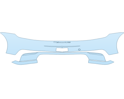 PAINT PROTECTION KIT - 2024 PORSCHE 911 CARRERA 4 GTS CABRIOLET REAR BUMPER W/EMBLEMS - PRECUT PPF CLEAR BRA WRAP