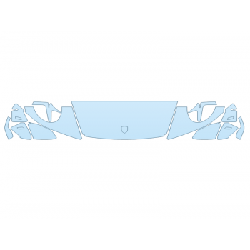 PAINT PROTECTION KIT - 2024 PORSCHE 911 CARRERA 4 GTS CABRIOLET HOOD FENDERS MIRRORS 18 INCH WRAPPED EDGES - PRECUT PPF CLEAR BRA WRAP