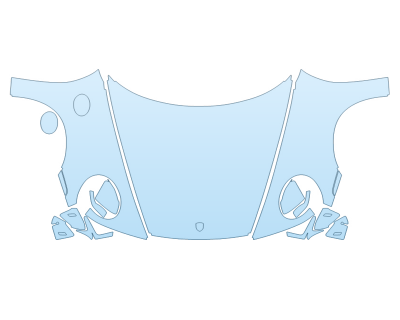 PAINT PROTECTION KIT - 2024 PORSCHE 911 CARRERA 4 GTS CABRIOLET FULL HOOD FENDERS MIRRORS WRAPPED EDGES WITH SEAMS - PRECUT PPF CLEAR BRA WRAP