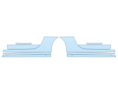 PAINT PROTECTION KIT - 2024 PORSCHE 911 CARRERA 4 GTS CABRIOLET ROCKERS - PRECUT PPF CLEAR BRA WRAP