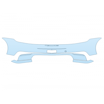 PAINT PROTECTION KIT - 2024 PORSCHE 911 CARRERA 4 GTS COUPE REAR BUMPER W/EMBLEMS - PRECUT PPF CLEAR BRA WRAP