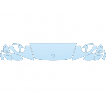 PAINT PROTECTION KIT - 2024 PORSCHE 911 CARRERA 4 GTS COUPE HOOD FENDERS MIRRORS 18 INCH WRAPPED EDGES - PRECUT PPF CLEAR BRA WRAP