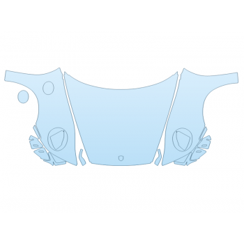 PAINT PROTECTION KIT - 2024 PORSCHE 911 CARRERA 4 GTS COUPE FULL HOOD FENDERS MIRRORS WRAPPED EDGES - PRECUT PPF CLEAR BRA WRAP