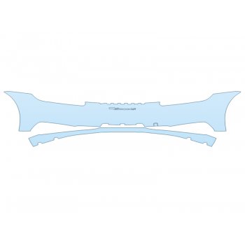 2025 PORSCHE 911 CARRERA 4S REAR BUMPER - PRECUT PPF CLEAR BRA WRAP