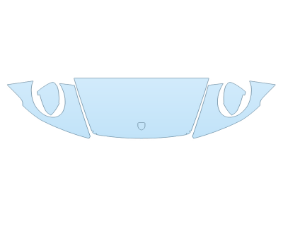 2025 PORSCHE 911 CARRERA 4S CABRIOLET HOOD FENDERS MIRRORS 24 INCH WRAPPED EDGES - PRECUT PPF CLEAR BRA WRAP