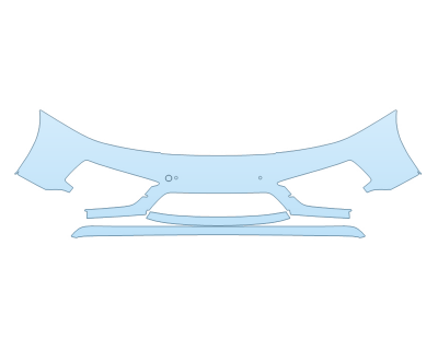 PAINT PROTECTION KIT - 2024 PORSCHE 911 CARRERA CABRIOLET BUMPER WITH PARKING SENSORS SPORT DESIGN PKG - PRECUT PPF CLEAR BRA WRAP