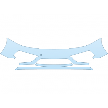 PAINT PROTECTION KIT - 2024 PORSCHE 911 CARRERA CABRIOLET BUMPER SPORT DESIGN PKG - PRECUT PPF CLEAR BRA WRAP