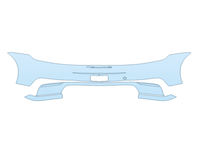 PAINT PROTECTION KIT - 2024 PORSCHE 911 CARRERA CABRIOLET REAR BUMPER W/EMBLEMS - PRECUT PPF CLEAR BRA WRAP