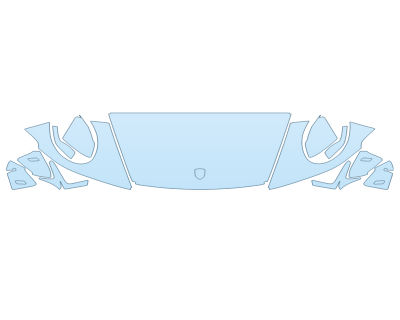 PAINT PROTECTION KIT - 2024 PORSCHE 911 CARRERA CABRIOLET HOOD FENDERS MIRRORS 24 INCH WRAPPED EDGES - PRECUT PPF CLEAR BRA WRAP