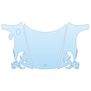 PAINT PROTECTION KIT - 2024 PORSCHE 911 CARRERA CABRIOLET FULL HOOD FENDERS MIRRORS WRAPPED EDGES WITH SEAMS - PRECUT PPF CLEAR BRA WRAP