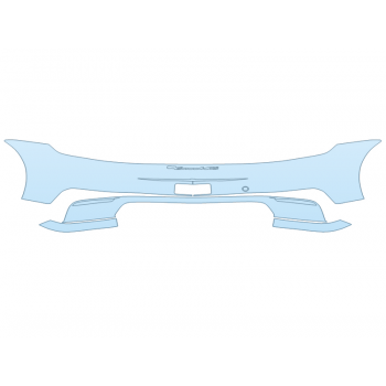 PAINT PROTECTION KIT - 2024 PORSCHE 911 CARRERA COUPE REAR BUMPER W/EMBLEMS - PRECUT PPF CLEAR BRA WRAP