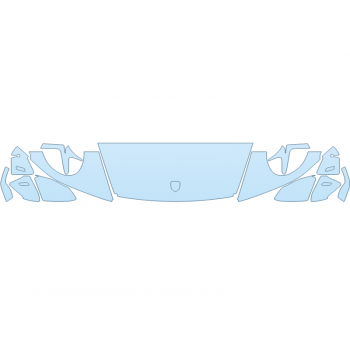 PAINT PROTECTION KIT - 2024 PORSCHE 911 CARRERA COUPE HOOD FENDERS MIRRORS 18 INCH WRAPPED EDGES - PRECUT PPF CLEAR BRA WRAP