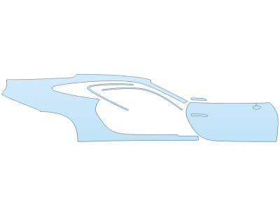 2025 PORSCHE 911 CARRERA COUPE PASSENGER SIDE - PRECUT PPF CLEAR BRA WRAP