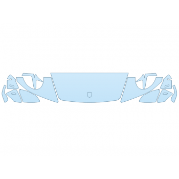 PAINT PROTECTION KIT - 2024 PORSCHE 911 CARRERA GTS CABRIOLET HOOD FENDERS MIRRORS 18 INCH WRAPPED EDGES - PRECUT PPF CLEAR BRA WRAP