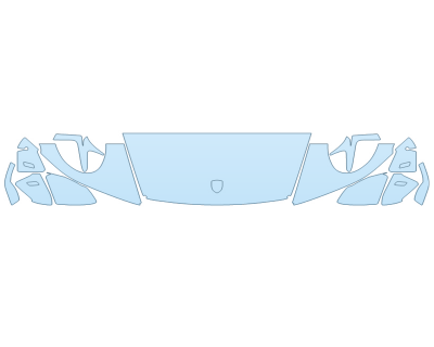 PAINT PROTECTION KIT - 2024 PORSCHE 911 CARRERA GTS CABRIOLET HOOD FENDERS MIRRORS 18 INCH WRAPPED EDGES - PRECUT PPF CLEAR BRA WRAP