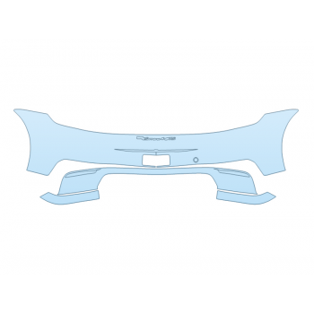 PAINT PROTECTION KIT - 2024 PORSCHE 911 CARRERA GTS COUPE REAR BUMPER W/EMBLEMS - PRECUT PPF CLEAR BRA WRAP