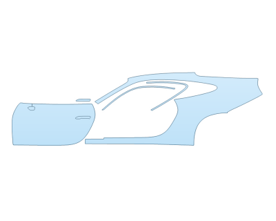 PAINT PROTECTION KIT - 2024 PORSCHE 911 CARRERA GTS COUPE DRIVER SIDE - PRECUT PPF CLEAR BRA WRAP