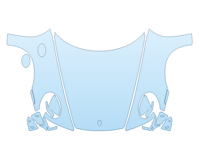 PAINT PROTECTION KIT - 2024 PORSCHE 911 CARRERA GTS COUPE FULL HOOD FENDERS MIRRORS WRAPPED EDGES WITH SEAMS - PRECUT PPF CLEAR BRA WRAP