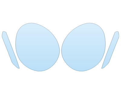 PAINT PROTECTION KIT - 2024 PORSCHE 911 CARRERA GTS COUPE HEADLIGHTS FOGLIGHTS - PRECUT PPF CLEAR BRA WRAP