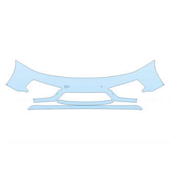 PAINT PROTECTION KIT - 2024 PORSCHE 911 CARRERA S BUMPER WITH PARKING SENSORS SPORT DESIGN PKG - PRECUT PPF CLEAR BRA WRAP