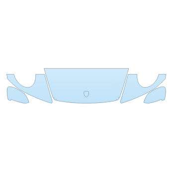 PAINT PROTECTION KIT - 2024 PORSCHE 911 CARRERA S HOOD FENDERS MIRRORS 18 INCH WRAPPED EDGES - PRECUT PPF CLEAR BRA WRAP