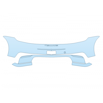 PAINT PROTECTION KIT - 2024 PORSCHE 911 CARRERA T CABRIOLET REAR BUMPER W/EMBLEMS - PRECUT PPF CLEAR BRA WRAP