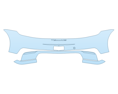 2025 PORSCHE 911 CARRERA T CABRIOLET REAR BUMPER W/EMBLEMS - PRECUT PPF CLEAR BRA WRAP