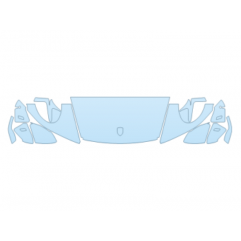 PAINT PROTECTION KIT - 2024 PORSCHE 911 CARRERA T CABRIOLET HOOD FENDERS MIRRORS 18 INCH WRAPPED EDGES - PRECUT PPF CLEAR BRA WRAP