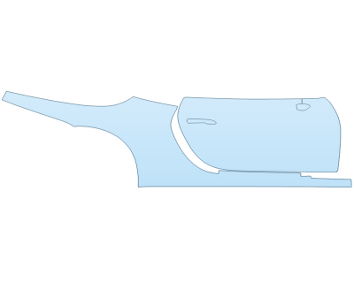 2025 PORSCHE 911 CARRERA T CABRIOLET PASSENGER SIDE - PRECUT PPF CLEAR BRA WRAP