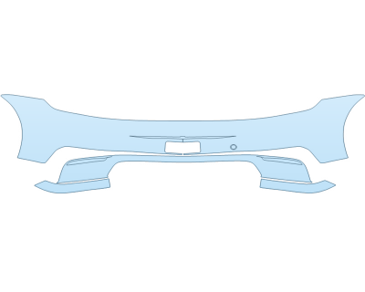 2025 PORSCHE 911 CARRERA T COUPE REAR BUMPER - PRECUT PPF CLEAR BRA WRAP