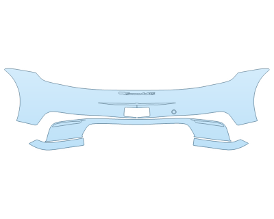 2025 PORSCHE 911 CARRERA T COUPE REAR BUMPER W/EMBLEMS - PRECUT PPF CLEAR BRA WRAP