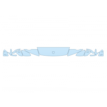 PAINT PROTECTION KIT - 2024 PORSCHE 911 CARRERA T COUPE HOOD FENDERS MIRRORS 12 INCH WRAPPED EDGES - PRECUT PPF CLEAR BRA WRAP