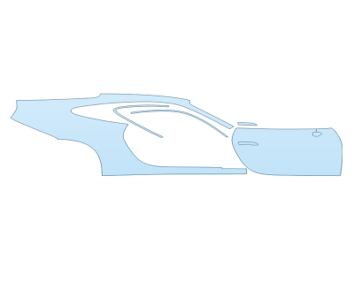 2025 PORSCHE 911 CARRERA T COUPE PASSENGER SIDE - PRECUT PPF CLEAR BRA WRAP