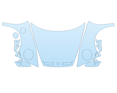 PAINT PROTECTION KIT - 2024 PORSCHE 911 DAKAR FULL HOOD FENDERS MIRRORS WRAPPED EDGES - PRECUT PPF CLEAR BRA WRAP