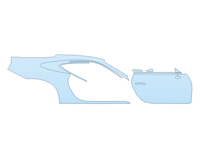 PAINT PROTECTION KIT - 2024 PORSCHE 911 DAKAR PASSENGER SIDE - PRECUT PPF CLEAR BRA WRAP