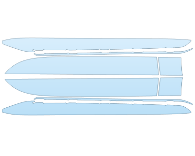 PAINT PROTECTION KIT - 2024 PORSCHE 911 DAKAR ROCKERS - PRECUT PPF CLEAR BRA WRAP