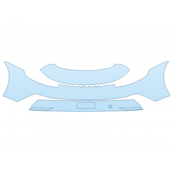 PAINT PROTECTION KIT - 2024 PORSCHE 911 S/T REAR BUMPER - PRECUT PPF CLEAR BRA WRAP