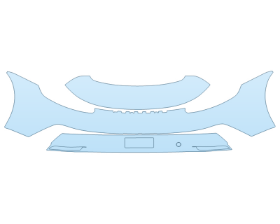 PAINT PROTECTION KIT - 2024 PORSCHE 911 S/T REAR BUMPER - PRECUT PPF CLEAR BRA WRAP