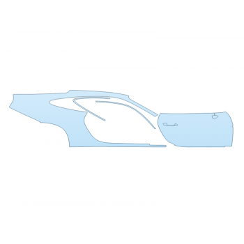 PAINT PROTECTION KIT - 2024 PORSCHE 911 S/T PASSENGER SIDE - PRECUT PPF CLEAR BRA WRAP