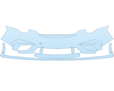 2025 PORSCHE 911 SPEEDSTER BUMPER - PRECUT PPF CLEAR BRA WRAP