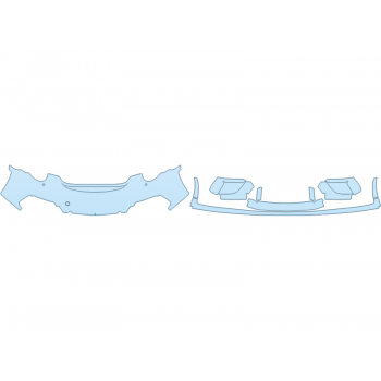 Precut PPF Kit – Clear Bra Paint Protection Film PAINT PROTECTION KIT - 2024 PORSCHE 911 SPEEDSTER BUMPER 30 INCH SENSORS - PRECUT PPF CLEAR BRA WRAP