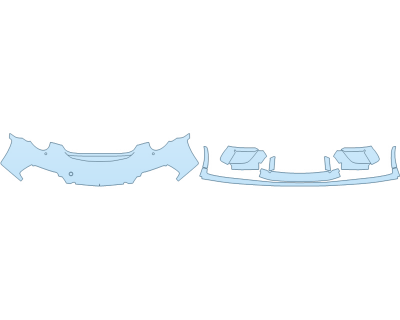2025 PORSCHE 911 SPEEDSTER BUMPER 30 INCH SENSORS - PRECUT PPF CLEAR BRA WRAP