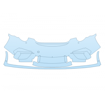 PAINT PROTECTION KIT - 2024 PORSCHE 911 SPEEDSTER BUMPER WITH PARKING SENSORS - PRECUT PPF CLEAR BRA WRAP