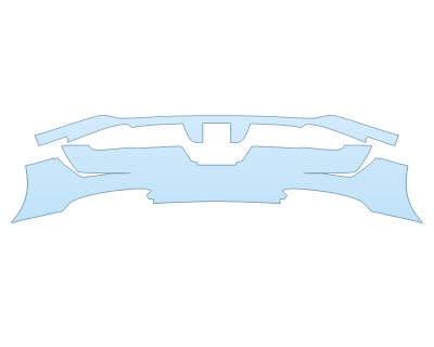 2025 PORSCHE 911 SPEEDSTER REAR BUMPER - PRECUT PPF CLEAR BRA WRAP