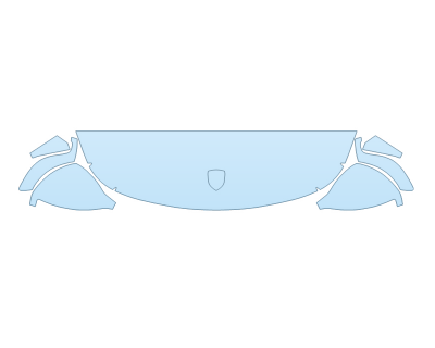 2025 PORSCHE 911 SPEEDSTER HOOD FENDERS MIRRORS 12 INCH WRAPPED EDGES - PRECUT PPF CLEAR BRA WRAP