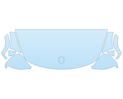 2025 PORSCHE 911 SPEEDSTER HOOD FENDERS MIRRORS 18 INCH - PRECUT PPF CLEAR BRA WRAP