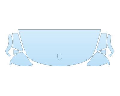 2025 PORSCHE 911 SPEEDSTER HOOD FENDERS MIRRORS 18 INCH WRAPPED EDGES - PRECUT PPF CLEAR BRA WRAP